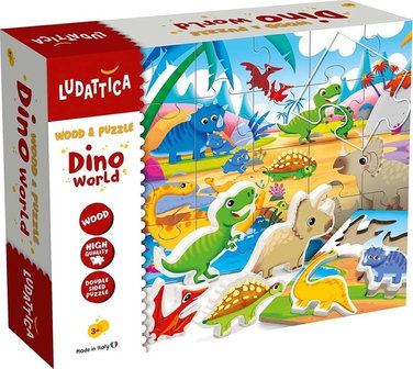 Houten-puzzel Dino-66803-Speelgoedbox