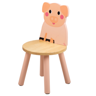 Houten-stoel-varken-T0622-Tidlo-speelgoedbox