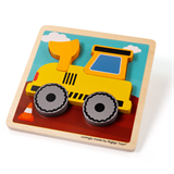 Houten shovel puzzel 4-delig