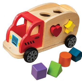 Houten-Vormentruck-new-classic-toys-speelgoedbox New Classic Toys