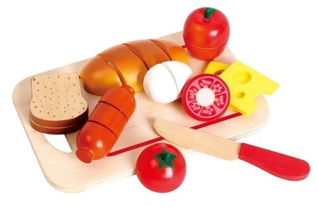Ontbijtset met Houten Snijplank New Classic Toys