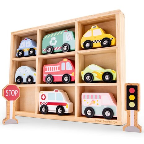 Houten-auto's-box-11853-new-classic-toys-speelgoedbox