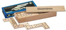 Houten Domino Dubbel 6, Groot in houten kist