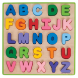 Houten alfabet letters