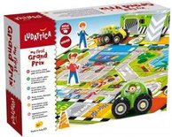 Houten vloerpuzzel circuit Formule 1 race spel