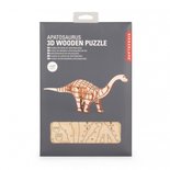 Apatosaurus - Houten 3D Puzzel 64 stukjes