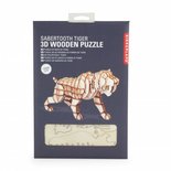 Tijger - Houten 3D Puzzel 59 stukjes