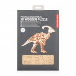 Parasaurolophus - Houten 3D Puzzel 42 stukjes