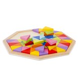 Houten octagon puzzel 72-delig