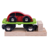 Houten wagon met auto