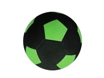 Rubberen straatvoetbal, kleur groen, maat 5