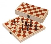 Houten schaak kassette met randomschrijving