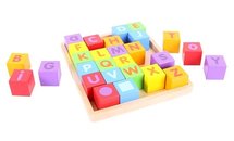 Houten tray met alfabet Houten Blokken Bigjigs Toys