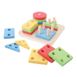 Houten 4 vormen puzzel