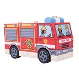 Houten brandweerwagen 